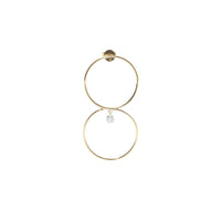 Mono boucle Hélios Le Huit sertie d'un diamant - Or Jaune