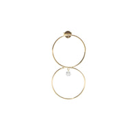 11qty RELIQUAT 450€/ QTY IN : 7-QTY OUT : 0- ST : 0% // Boucle d'oreille Le Huit, 1 diamant           -Jaune
