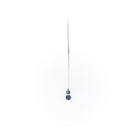 1qty RELIQUAT 750€/ QTY IN : 1-QTY OUT : 0- ST : 0% // Boucle d’oreille Colette rigide 2 saphirs -Blanc