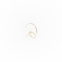 1qty RELIQUAT 295€/ QTY IN : 2-QTY OUT : 0- ST : 0% // Boucle d’oreille Mini Créole 1 diamant -Jaune