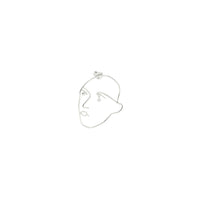 2qty RELIQUAT 395€/ QTY IN : 2-QTY OUT : 0- ST : 0% // Boucle d’oreille Matisse, 1 diamant  -Blanc