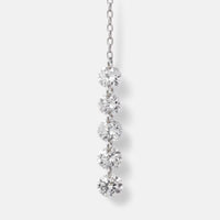 Mono boucle Danaé rivière sertie de diamants - Or Blanc