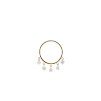 15qty RELIQUAT 495€/ QTY IN : 15-QTY OUT : 3- ST : 20% // Boucle d’oreille Bohème S 5 diamants -Jaune