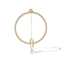 Mono boucle Hélios Orbite sertie d'un diamant - Or Jaune