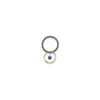 2qty RELIQUAT 650€/ QTY IN : 3-QTY OUT : 1- ST : 33% // Boucle d’oreille Bonnie Set, 1 saphir  -Jaune