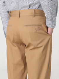 Straight-leg chino trousers - Beige