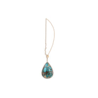 PT1_PrixTroca:1670€_VentesTroca:0_QtyTroca:1_ST:0%_Mono boucle gauche en Or rose 18K sertie de diamants & Turquoise - Rose