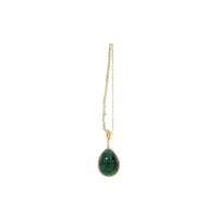 PrixTroca:1225€_VentesTroca:0_QtyTroca:1_ST:0%_Mono boucle Emeraude en Or jaune 18K sertie de diamants - Jaune