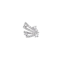 Attitude Piercing in 18K white gold set with diamonds - White
