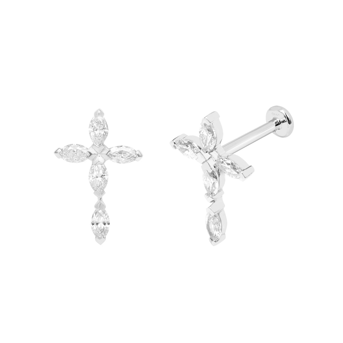 PIERCING  OR BLANC