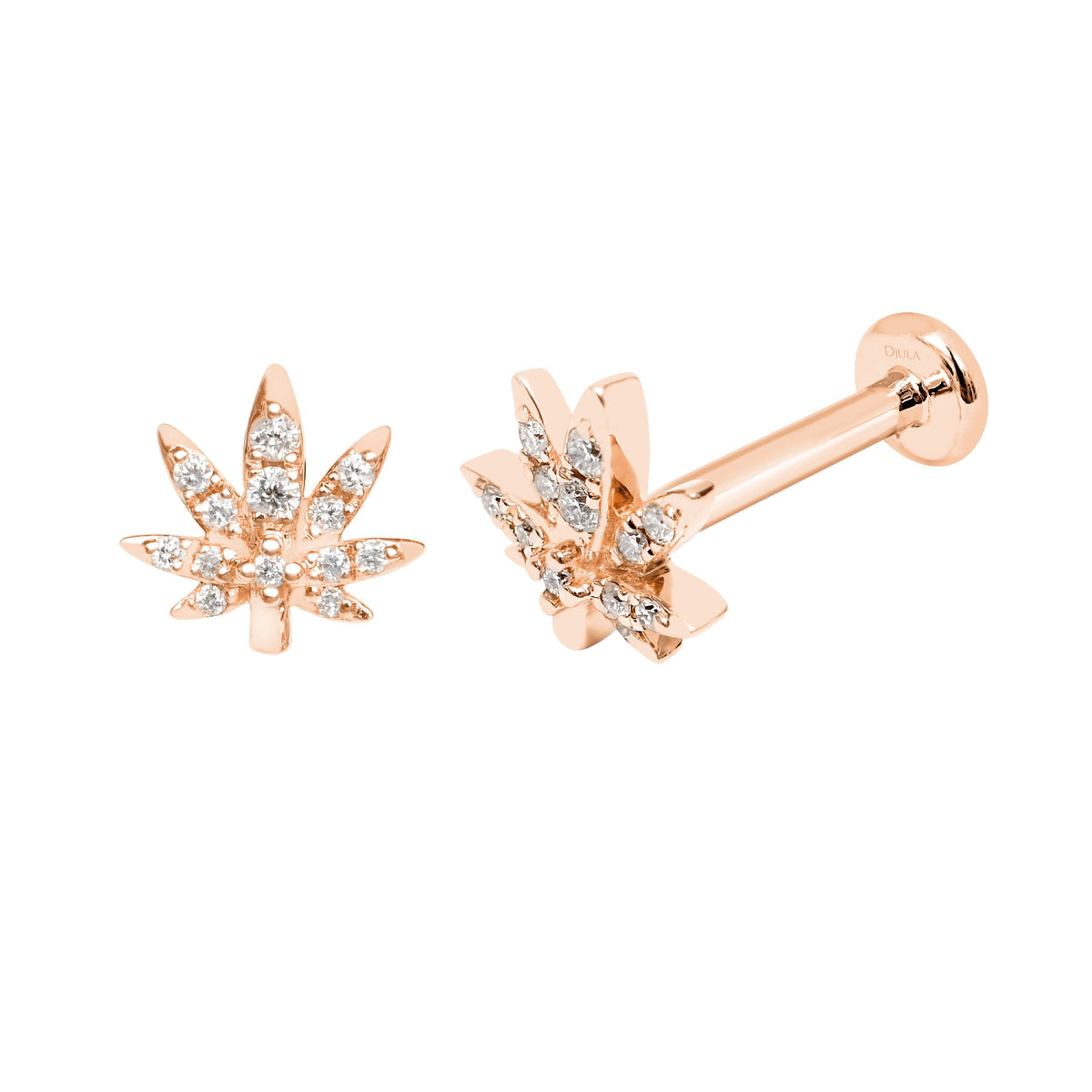 PrixTroca:180€_VentesTroca:0_QtyTroca:1_ST:0%_Piercing Attitude en Or rose 18K serti de diamants - Rose