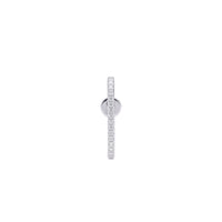 Puce Nœud pavée de diamants - Or Blanc