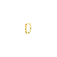 Mono boucle Chakras cercle pavé de citrines - Or Jaune