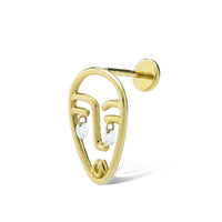Puce Matisse sertie de diamants - Or Jaune
