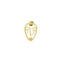 Puce Matisse sertie de diamants - Or Jaune