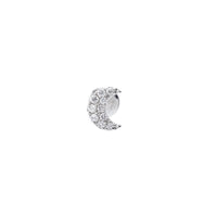 1qty RELIQUAT 380€/ QTY IN : 2-QTY OUT : 2- ST : 100% // Piercing Moon pavé de diamants-Blanc