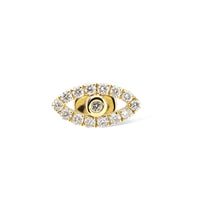 Puce piercing Séléné Œil pavé de diamants - Or Jaune
