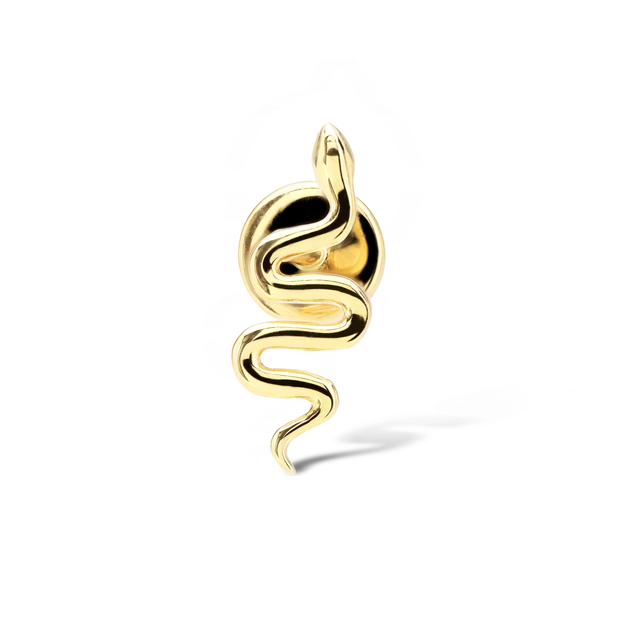 2qty NEW / Piercing serpent-Jaune