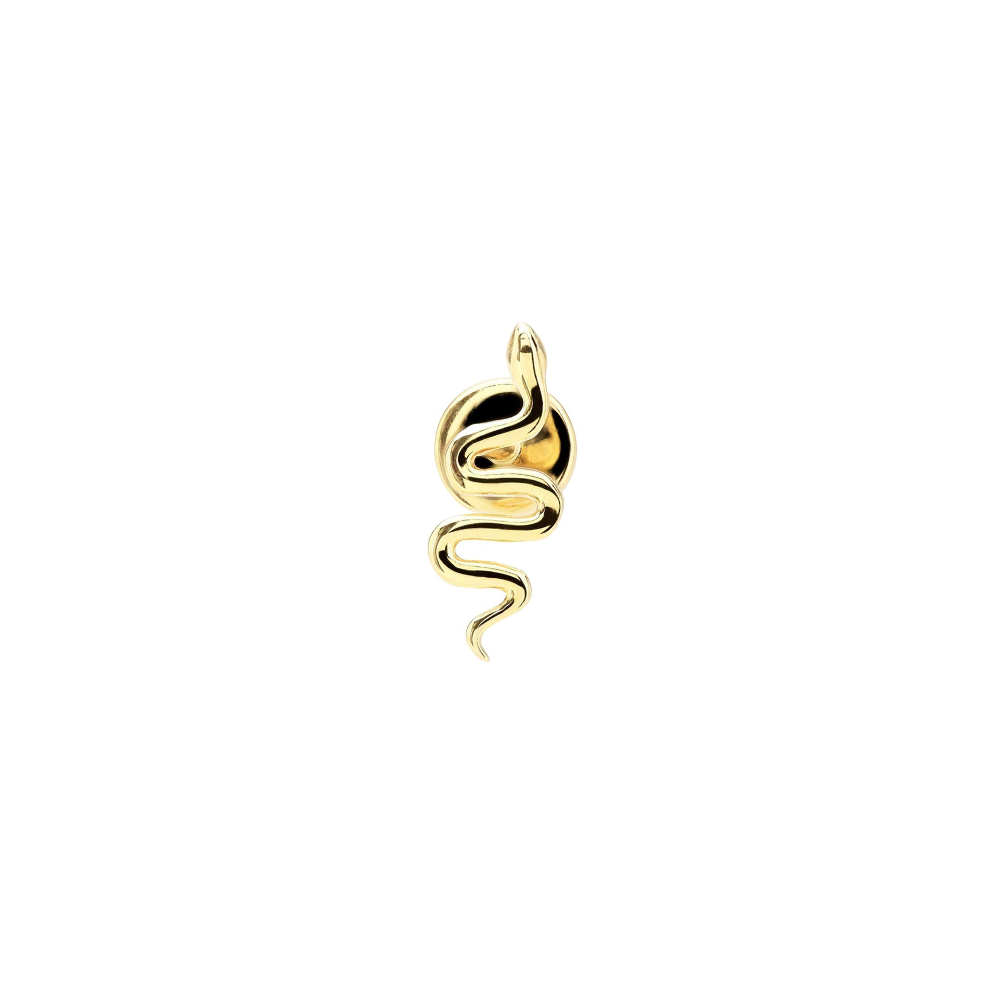 Puce piercing Séléné Serpent - Or Jaune