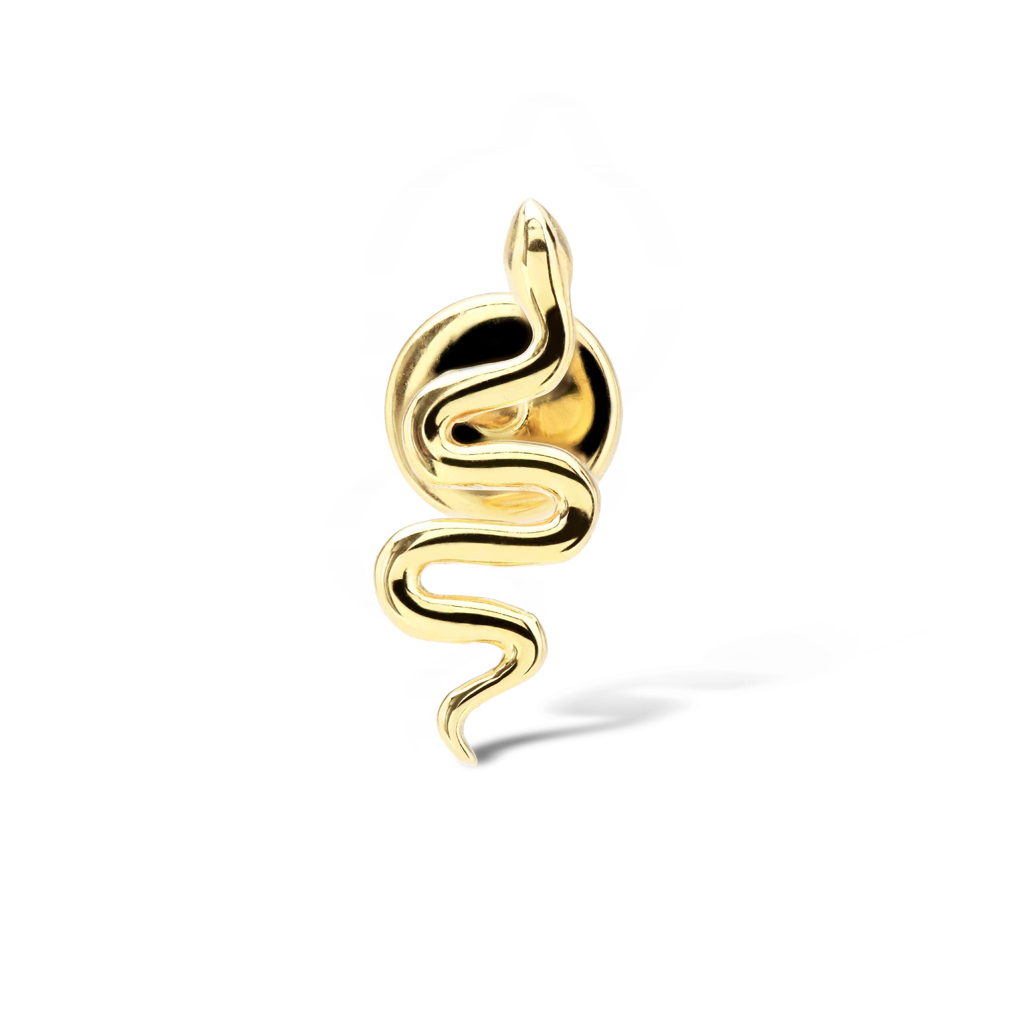 2qty NEW / Piercing serpent-Jaune