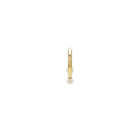 Creole Aphrodite single earring with pearls - Yellow gold