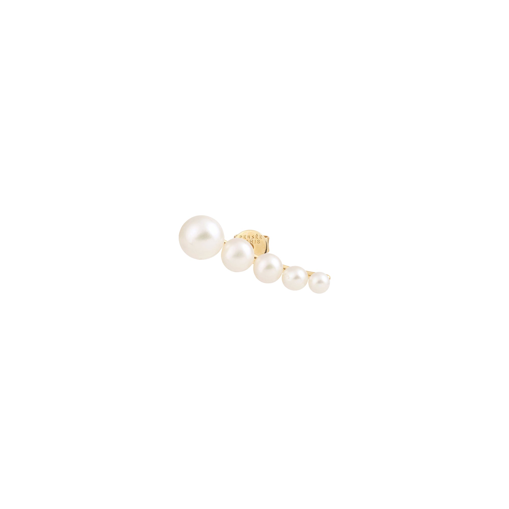 Puce Aphrodite ornée de perles - Or Jaune