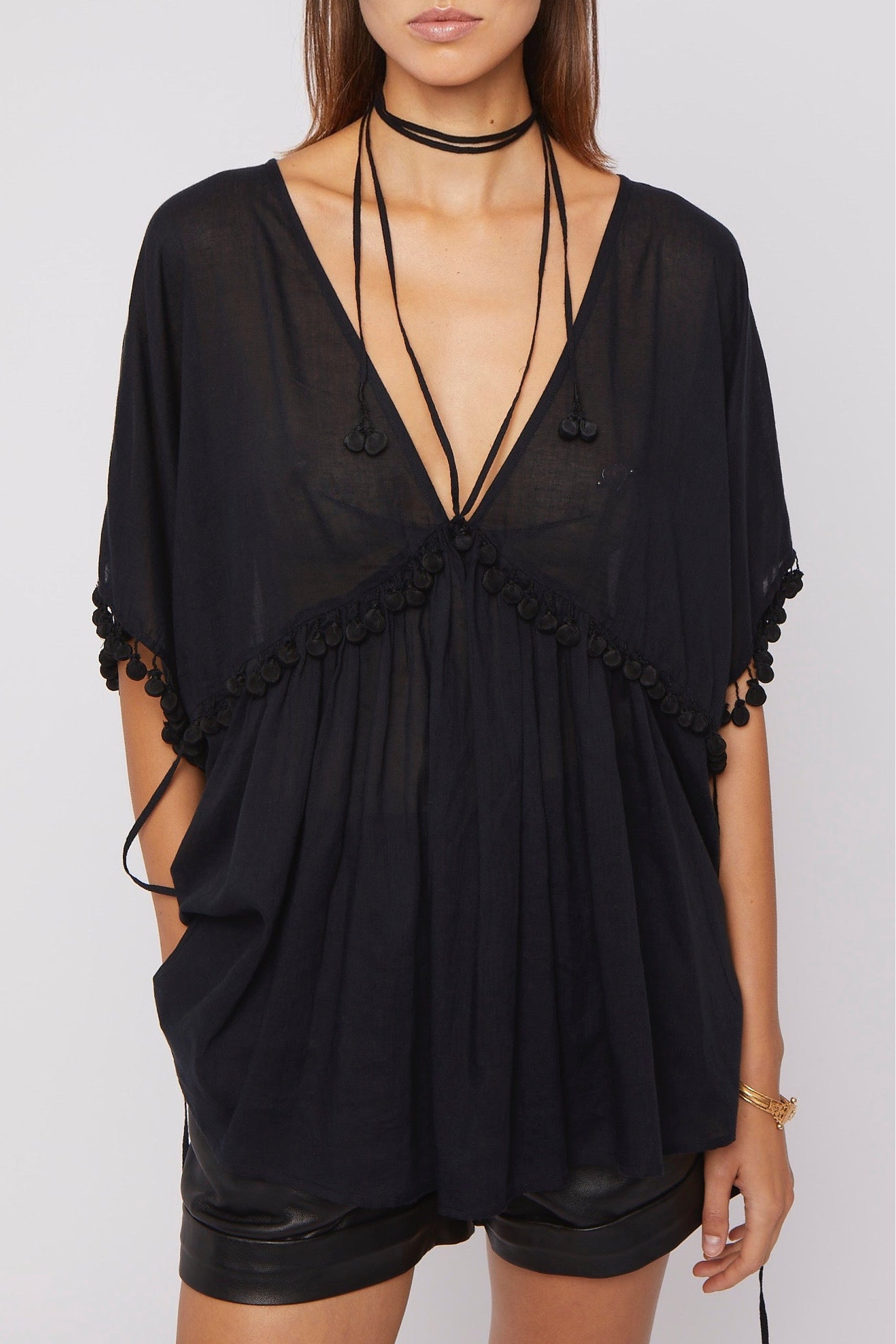 Blouse Eagle coupe ample - White