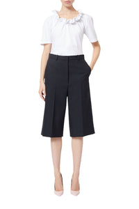 Short tailleur en laine - Black