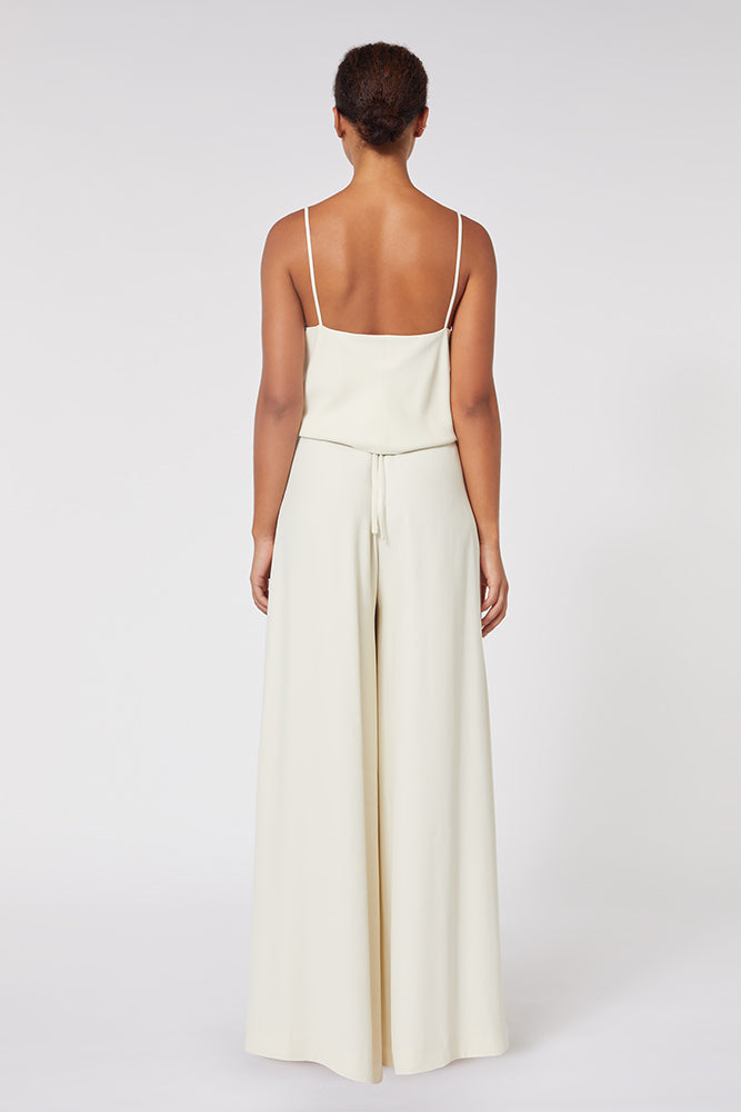 Beige / WIDE LEG TROUSERS