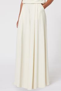Beige / WIDE LEG TROUSERS