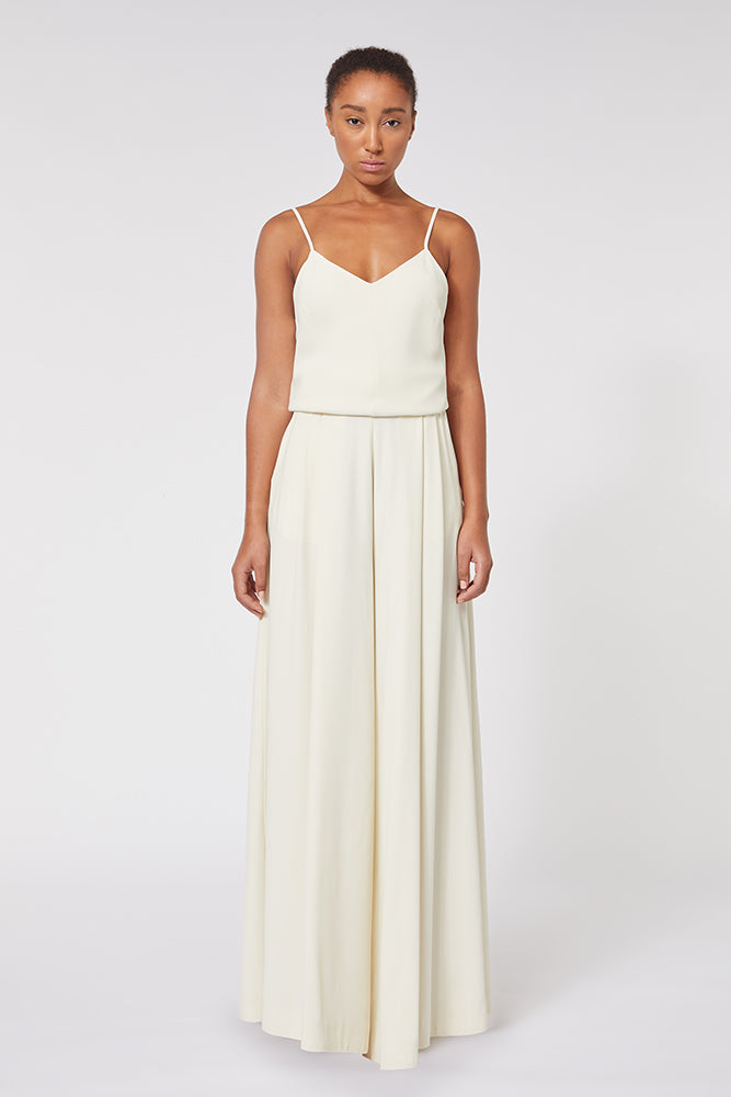Beige / WIDE LEG TROUSERS