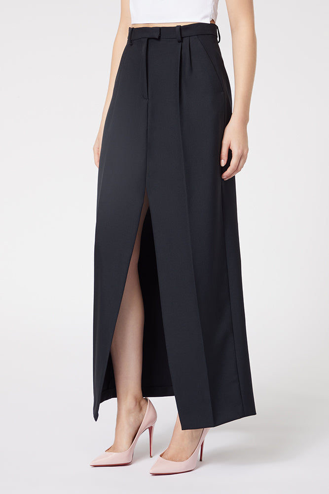 Black / TROUSER SKIRT