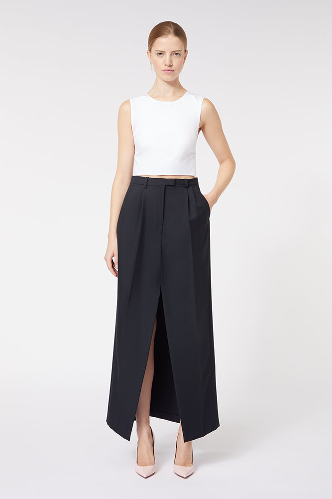Black / TROUSER SKIRT