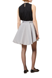 Silver / PADDED MINI SKIRT