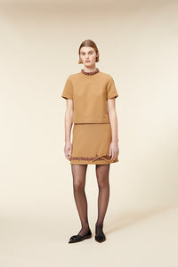 Brown / PEARL MINI SKIRT