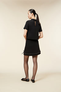 Black / PEARL MINI SKIRT
