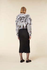 Black / MIDI PENCIL SKIRT