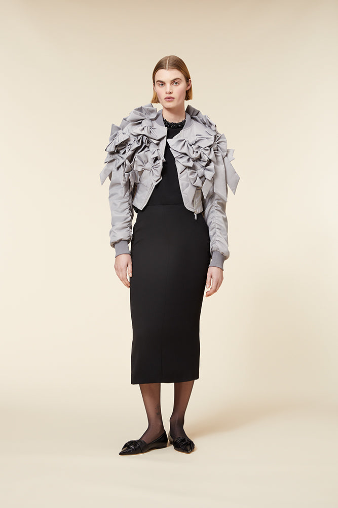 Black / MIDI PENCIL SKIRT