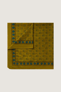 VERT/BLEU _ Écharpe Foulard en coton - Vert & bleu