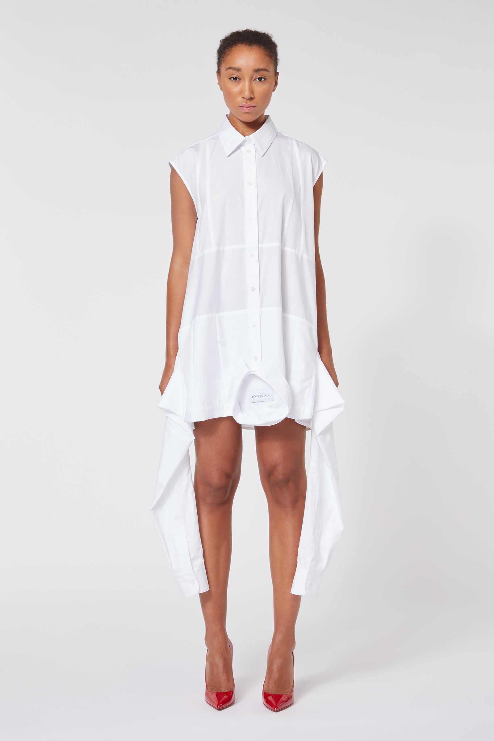 White / SHIRT DRESS