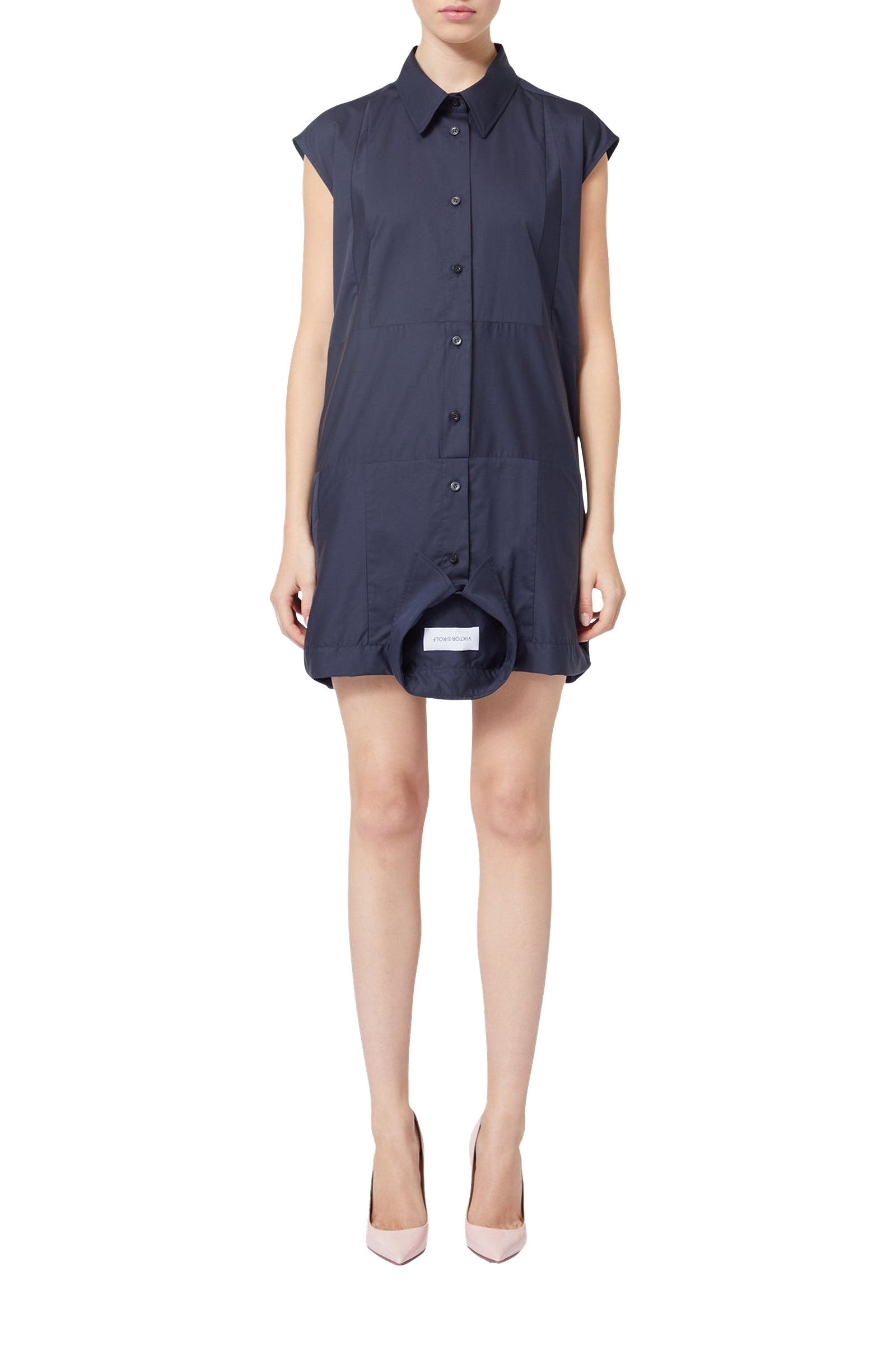 Navy / SHIRT DRESS