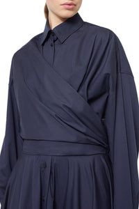 Robe chemise portefeuille - Navy