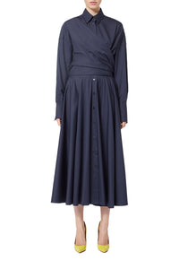 Robe chemise portefeuille - Navy