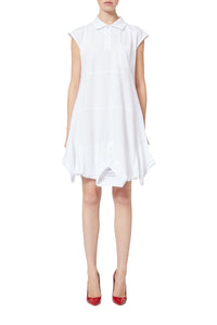 Robe polo à l'envers - White