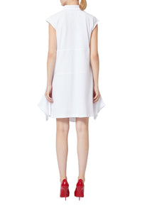 White / POLO SHIRT DRESS