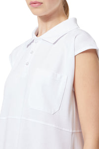 White / POLO SHIRT DRESS