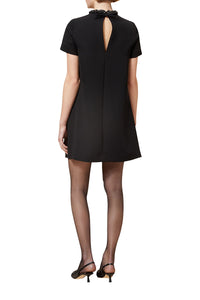 Robe courte à perles - Black