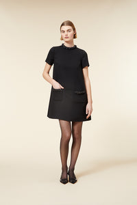 Black / PEARL MINI DRESS