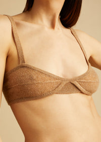 Bralette Eda en cachemire - Camel