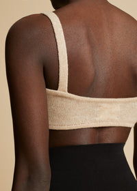 Bralette Eda en cachemire - Custard